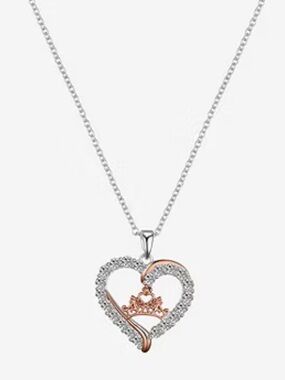 Disney Classics Jewelry | Disney Princess Crown Pendant Necklace